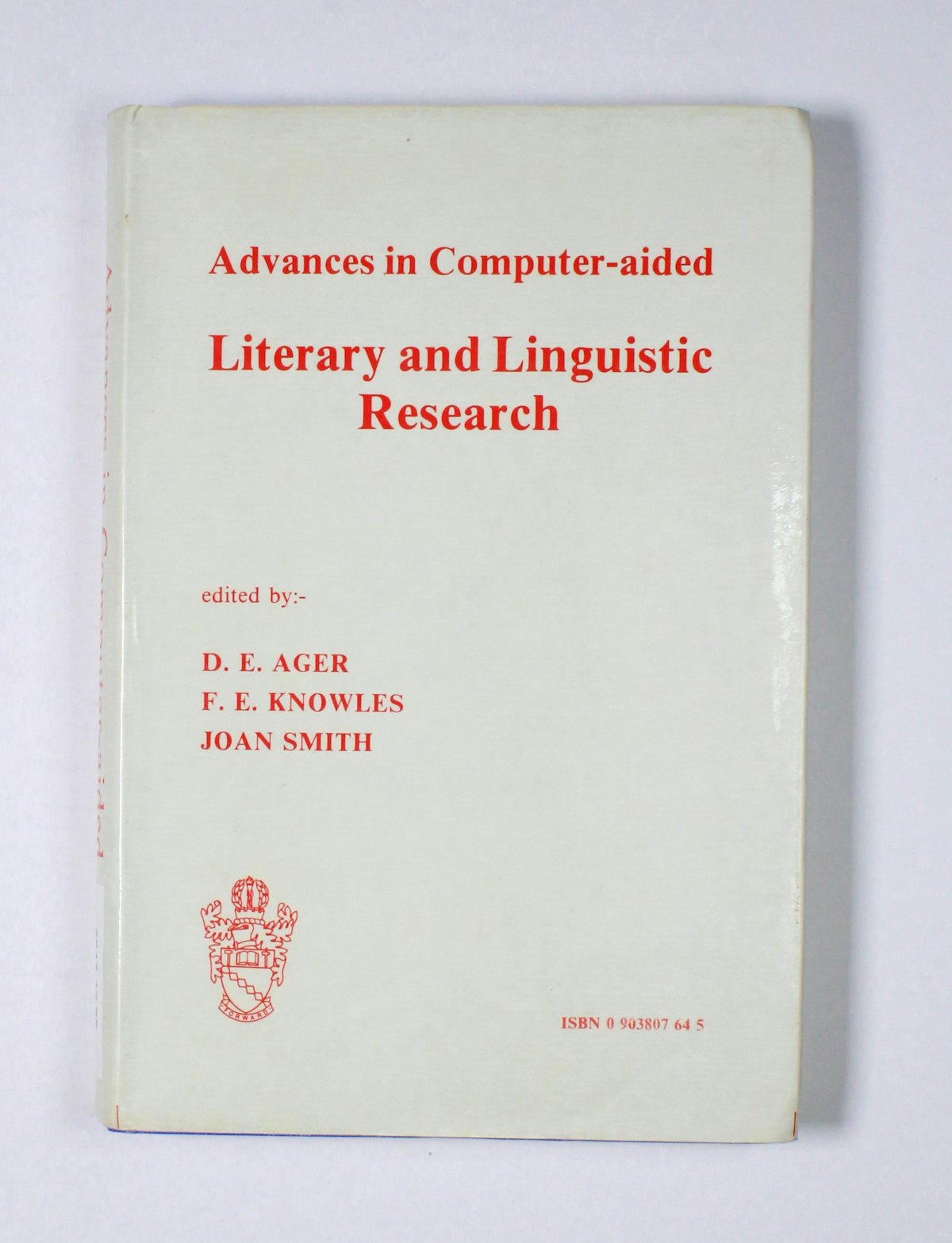Advances in Computer-aided Literary and Linguistic Research