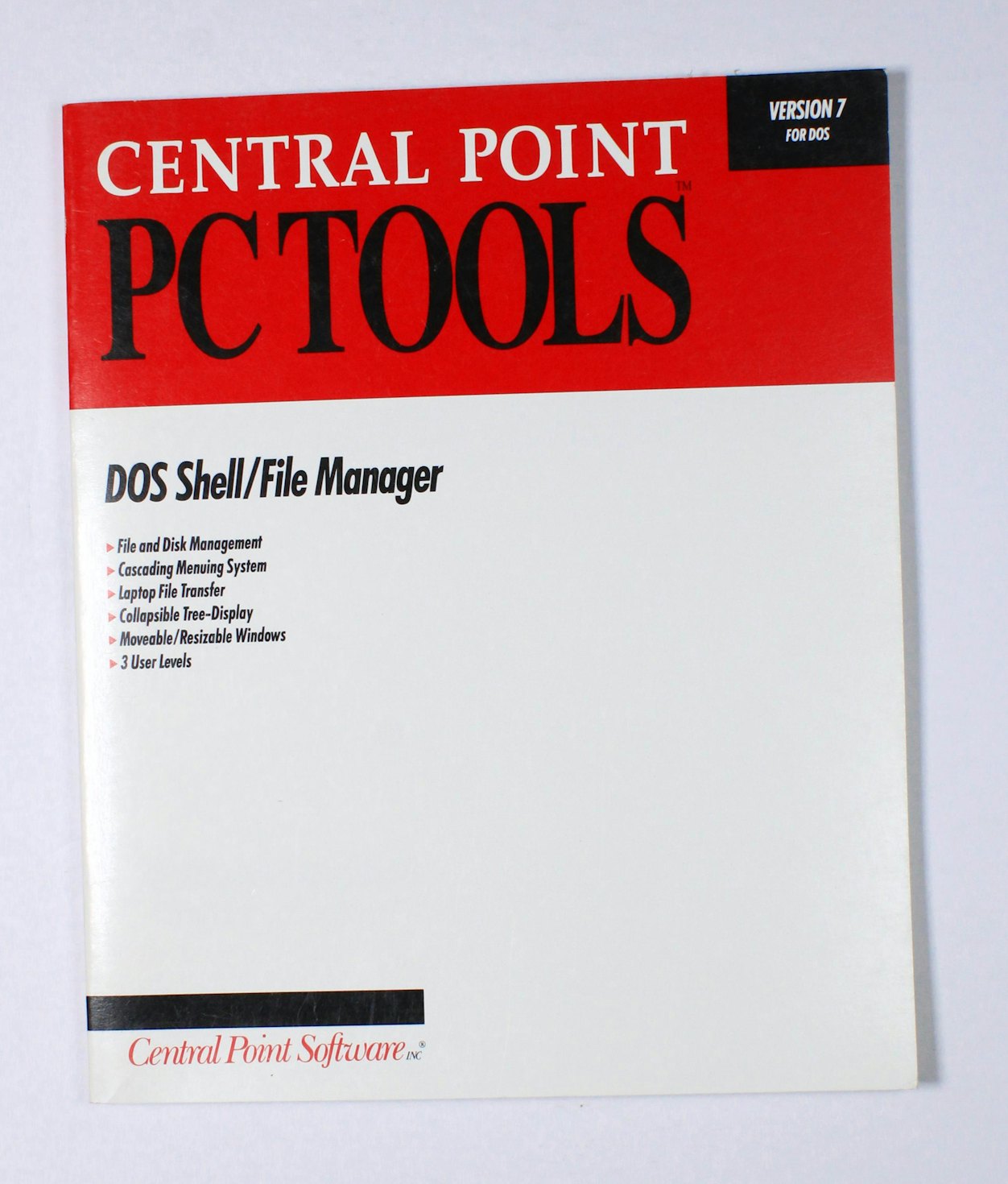 Central Point PC Tools: DOS Shell/ File Manager