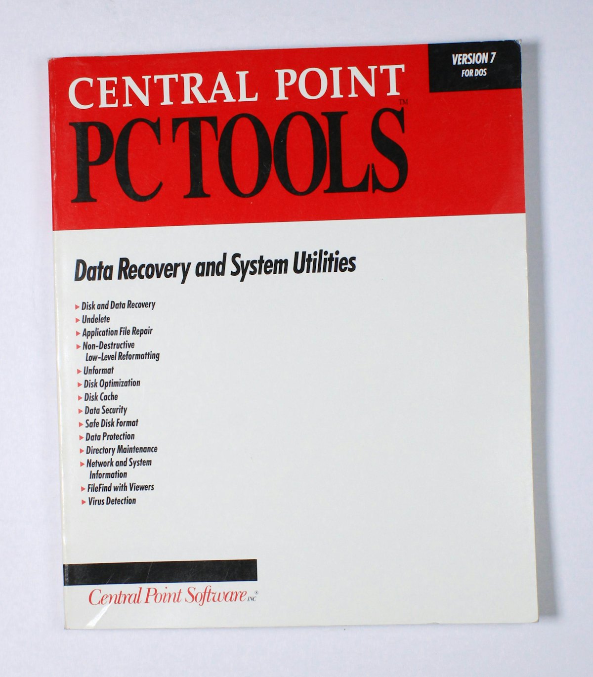 Central Point PC Tools: Data Recovery and System Utilities