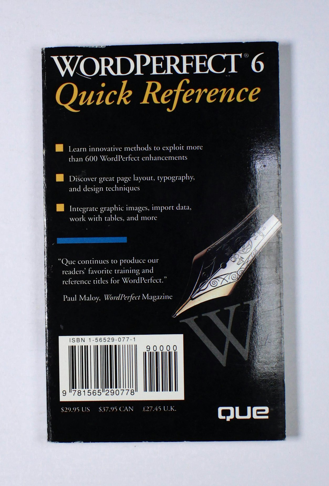 WordPerfect 6: Quick Reference
